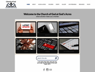 godsacres.org screenshot