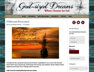 godsizeddreams.com screenshot