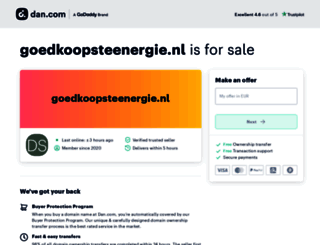 goedkoopsteenergie.nl screenshot