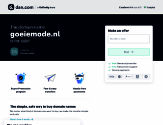 goeiemode.nl screenshot