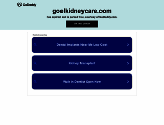 goelkidneycare.com screenshot