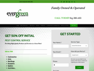 goevergreenpest.com screenshot