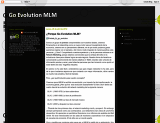 goevolutionmlm.blogspot.mx screenshot