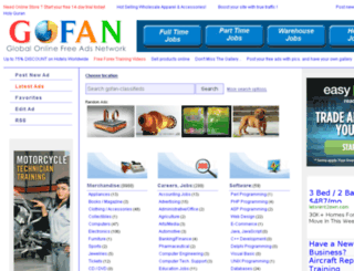 gofan-classifieds.com screenshot
