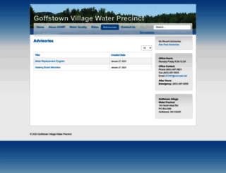 goffstownvillageprecinct.com screenshot