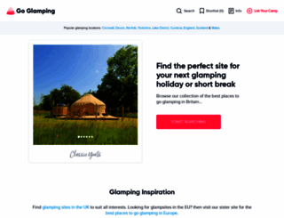 goglamping.com screenshot