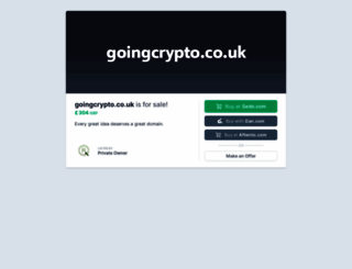 goingcrypto.co.uk screenshot