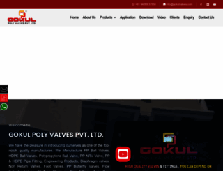 gokulvalves.com screenshot