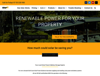 gold-coast-solar-power-solutions.com.au screenshot
