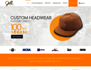 gold-headwear.com screenshot
