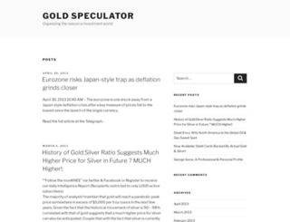 gold-speculator.com screenshot