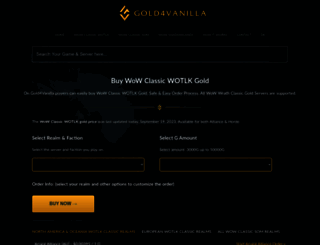 gold4vanilla.com screenshot