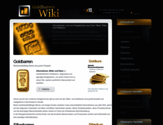 goldbarren-wiki.de screenshot