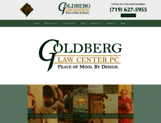 goldberglawcenter.com screenshot