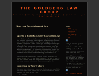 goldberglawgroup.wordpress.com screenshot