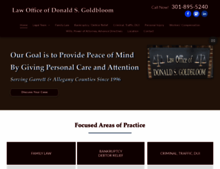 goldbloomlaw.com screenshot