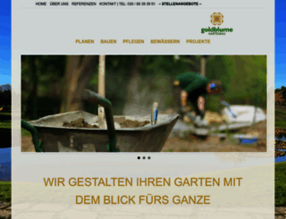 goldblume-gartenbau.de screenshot
