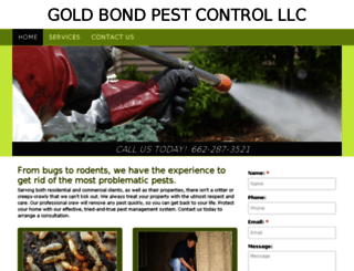 goldbondpestcontrol.com screenshot