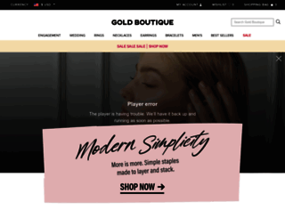 goldboutique.com screenshot