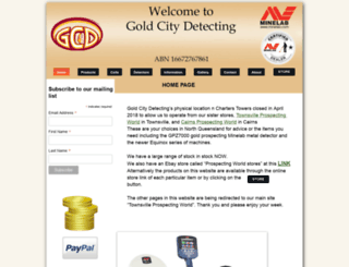 goldcitydetecting.com screenshot
