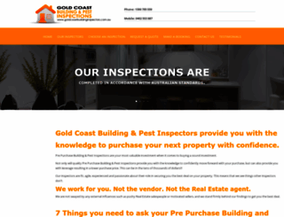 goldcoastbuildinginspectors.com.au screenshot