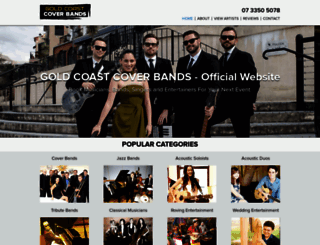 goldcoastcoverbands.com.au screenshot