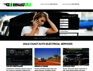goldcoastmobileautoelectrician2u.com.au screenshot