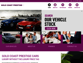 goldcoastprestigecars.com.au screenshot