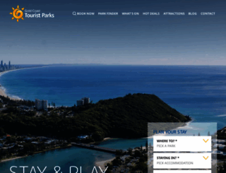 goldcoasttouristparks.com.au screenshot