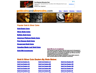 goldcoinsandsilvercoins.com screenshot