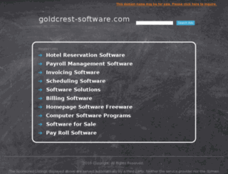goldcrest-software.com screenshot
