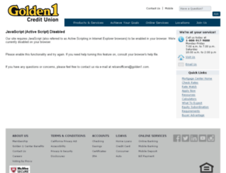 golden1.mortgagewebcenter.com screenshot