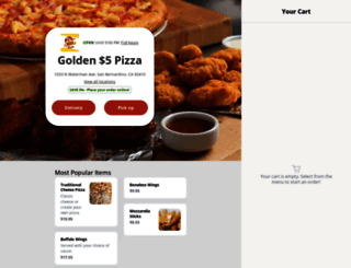 golden5pizza.com screenshot