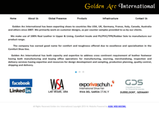 goldenarcinternational.com screenshot