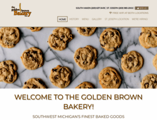 goldenbrownbakery.com screenshot