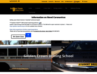 goldencrowndriving.com screenshot