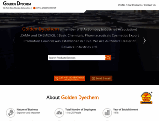 goldendyechem.com screenshot