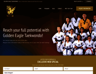 goldeneagletaekwondo.com screenshot