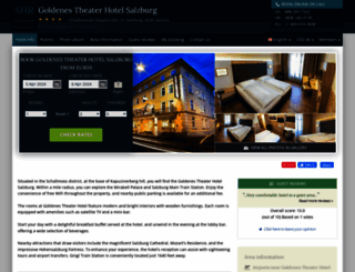 goldenestheaterhotelsalzburg.com screenshot