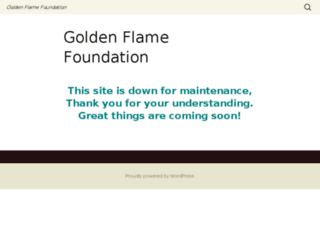 goldenflamefoundation.org screenshot