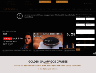 goldengalapagoscruises.com screenshot