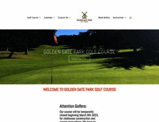 goldengateparkgolf.com screenshot