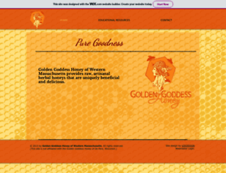 goldengoddesshoney.com screenshot