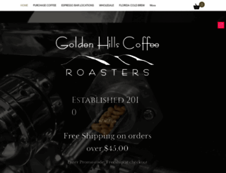 goldenhillscoffee.com screenshot