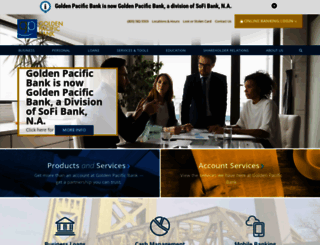 goldenpacificbank.com screenshot