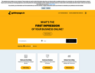goldenpages.ie screenshot