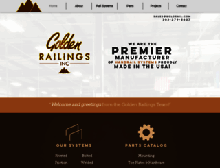 goldenrailings.com screenshot