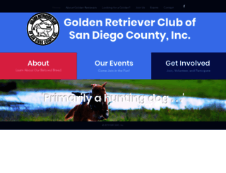 goldenretrieverclubofsandiegocounty.org screenshot