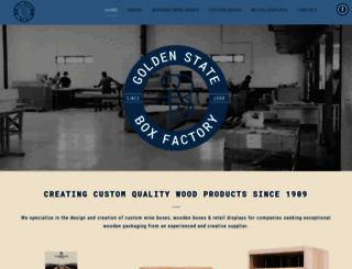goldenstateboxfactory.com screenshot