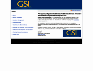 goldenstateinvestigations.com screenshot